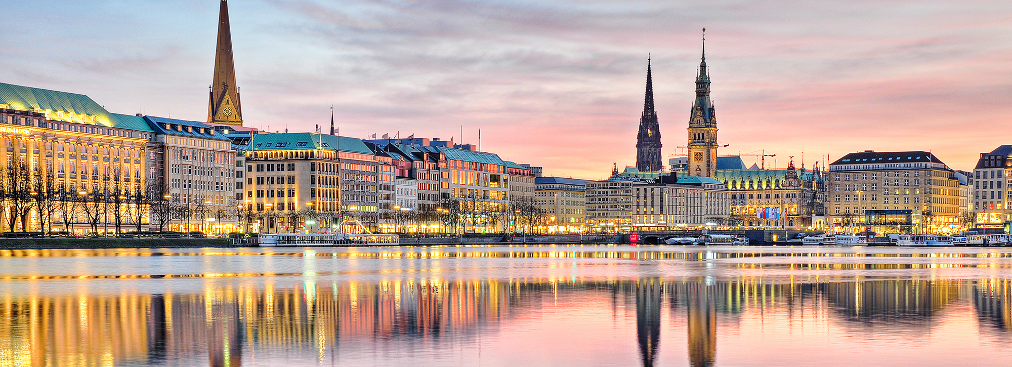 Jungfernstieg am Abend