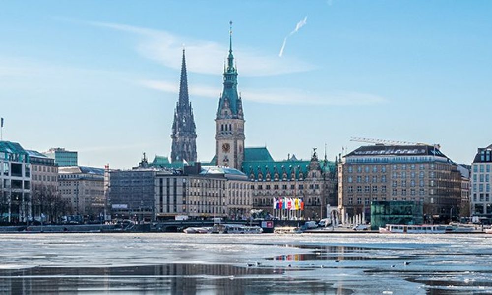 Jungfernstieg im Winter
